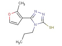 5-(2-methyl-3-furyl)-4-propyl-4H-1,2,4-triazole-3-thiol 5-(2-methyl-3-furyl)-4-propyl-4H-1,2,4-triazole-3-thiol