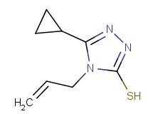 4-allyl-5-cyclopropyl-4H-1,2,4-triazole-3-thiol 4-allyl-5-cyclopropyl-4H-1,2,4-triazole-3-thiol