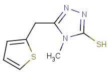 4-methyl-5-(2-thienylmethyl)-4H-1,2,4-triazole-3-thiol 4-methyl-5-(2-thienylmethyl)-4H-1,2,4-triazole-3-thiol