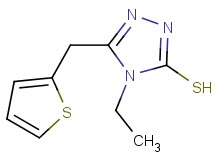 4-ethyl-5-(2-thienylmethyl)-4H-1,2,4-triazole-3-thiol 4-ethyl-5-(2-thienylmethyl)-4H-1,2,4-triazole-3-thiol
