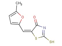 (5E)-2-mercapto-5-[(5-methyl-2-furyl)methylene]-1,3-thiazol-4(5H)-one