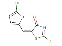 (5E)-5-[(5-chloro-2-thienyl)methylene]-2-mercapto-1,3-thiazol-4(5H)-one