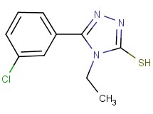 5-(3-chlorophenyl)-4-ethyl-4H-1,2,4-triazole-3-thiol 5-(3-chlorophenyl)-4-ethyl-4H-1,2,4-triazole-3-thiol