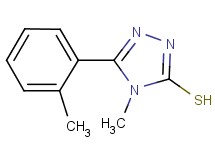 4-methyl-5-(2-methylphenyl)-4H-1,2,4-triazole-3-thiol 4-methyl-5-(2-methylphenyl)-4H-1,2,4-triazole-3-thiol