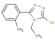 4-ethyl-5-(2-methylphenyl)-4H-1,2,4-triazole-3-thiol 4-ethyl-5-(2-methylphenyl)-4H-1,2,4-triazole-3-thiol