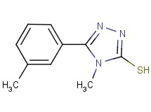 4-methyl-5-(3-methylphenyl)-4H-1,2,4-triazole-3-thiol 4-methyl-5-(3-methylphenyl)-4H-1,2,4-triazole-3-thiol