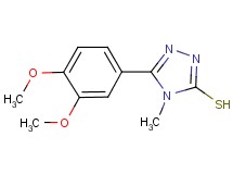 5-(3,4-dimethoxyphenyl)-4-methyl-4H-1,2,4-triazole-3-thiol 5-(3,4-dimethoxyphenyl)-4-methyl-4H-1,2,4-triazole-3-thiol