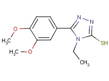 5-(3,4-dimethoxyphenyl)-4-ethyl-4H-1,2,4-triazole-3-thiol 5-(3,4-dimethoxyphenyl)-4-ethyl-4H-1,2,4-triazole-3-thiol