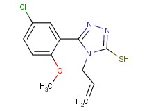 4-allyl-5-(5-chloro-2-methoxyphenyl)-4H-1,2,4-triazole-3-thiol 4-allyl-5-(5-chloro-2-methoxyphenyl)-4H-1,2,4-triazole-3-thiol