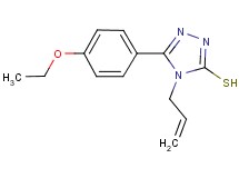 4-allyl-5-(4-ethoxyphenyl)-4H-1,2,4-triazole-3-thiol 4-allyl-5-(4-ethoxyphenyl)-4H-1,2,4-triazole-3-thiol