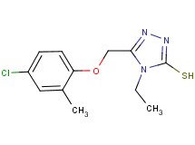 5-[(4-chloro-2-methylphenoxy)methyl]-4-ethyl-4H-1,2,4-triazole-3-thiol