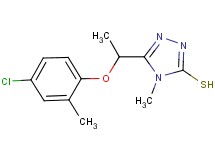 5-[1-(4-chloro-2-methylphenoxy)ethyl]-4-methyl-4H-1,2,4-triazole-3-thiol