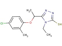 5-[1-(4-chloro-2-methylphenoxy)ethyl]-4-ethyl-4H-1,2,4-triazole-3-thiol