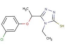 5-[1-(3-chlorophenoxy)ethyl]-4-ethyl-4H-1,2,4-triazole-3-thiol