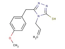 4-allyl-5-(4-methoxybenzyl)-4H-1,2,4-triazole-3-thiol 4-allyl-5-(4-methoxybenzyl)-4H-1,2,4-triazole-3-thiol