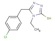 5-(4-chlorobenzyl)-4-ethyl-4H-1,2,4-triazole-3-thiol 5-(4-chlorobenzyl)-4-ethyl-4H-1,2,4-triazole-3-thiol