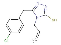 4-allyl-5-(4-chlorobenzyl)-4H-1,2,4-triazole-3-thiol 4-allyl-5-(4-chlorobenzyl)-4H-1,2,4-triazole-3-thiol