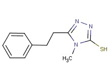 4-methyl-5-(2-phenylethyl)-4H-1,2,4-triazole-3-thiol 4-methyl-5-(2-phenylethyl)-4H-1,2,4-triazole-3-thiol