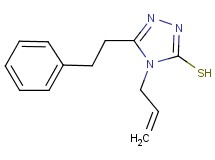 4-allyl-5-(2-phenylethyl)-4H-1,2,4-triazole-3-thiol 4-allyl-5-(2-phenylethyl)-4H-1,2,4-triazole-3-thiol
