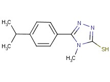 5-(4-isopropylphenyl)-4-methyl-4H-1,2,4-triazole-3-thiol 5-(4-isopropylphenyl)-4-methyl-4H-1,2,4-triazole-3-thiol