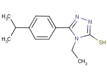 4-ethyl-5-(4-isopropylphenyl)-4H-1,2,4-triazole-3-thiol 4-ethyl-5-(4-isopropylphenyl)-4H-1,2,4-triazole-3-thiol