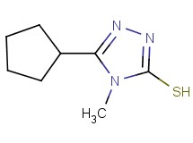 5-cyclopentyl-4-methyl-4H-1,2,4-triazole-3-thiol 5-cyclopentyl-4-methyl-4H-1,2,4-triazole-3-thiol