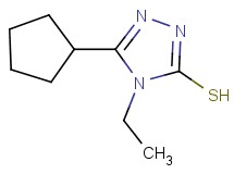 5-cyclopentyl-4-ethyl-4H-1,2,4-triazole-3-thiol 5-cyclopentyl-4-ethyl-4H-1,2,4-triazole-3-thiol