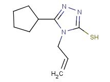 4-allyl-5-cyclopentyl-4H-1,2,4-triazole-3-thiol 4-allyl-5-cyclopentyl-4H-1,2,4-triazole-3-thiol