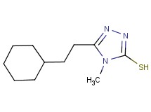 5-(2-cyclohexylethyl)-4-methyl-4H-1,2,4-triazole-3-thiol 5-(2-cyclohexylethyl)-4-methyl-4H-1,2,4-triazole-3-thiol