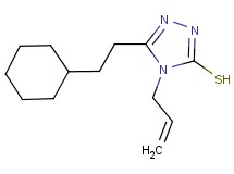 4-allyl-5-(2-cyclohexylethyl)-4H-1,2,4-triazole-3-thiol