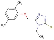 5-[(2,5-dimethylphenoxy)methyl]-4-ethyl-4H-1,2,4-triazole-3-thiol