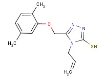 4-allyl-5-[(2,5-dimethylphenoxy)methyl]-4H-1,2,4-triazole-3-thiol