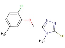 5-[(2-chloro-5-methylphenoxy)methyl]-4-methyl-4H-1,2,4-triazole-3-thiol