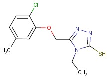 5-[(2-chloro-5-methylphenoxy)methyl]-4-ethyl-4H-1,2,4-triazole-3-thiol