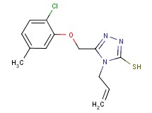 4-allyl-5-[(2-chloro-5-methylphenoxy)methyl]-4H-1,2,4-triazole-3-thiol