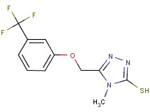 4-methyl-5-{[3-(trifluoromethyl)phenoxy]methyl}-4H-1,2,4-triazole-3-thiol