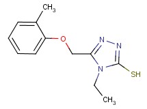 4-ethyl-5-[(2-methylphenoxy)methyl]-4H-1,2,4-triazole-3-thiol