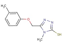 4-methyl-5-[(3-methylphenoxy)methyl]-4H-1,2,4-triazole-3-thiol