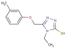 4-ethyl-5-[(3-methylphenoxy)methyl]-4H-1,2,4-triazole-3-thiol