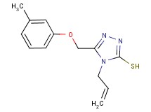 4-allyl-5-[(3-methylphenoxy)methyl]-4H-1,2,4-triazole-3-thiol