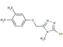 5-[(3,4-dimethylphenoxy)methyl]-4-methyl-4H-1,2,4-triazole-3-thiol