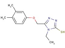 5-[(3,4-dimethylphenoxy)methyl]-4-ethyl-4H-1,2,4-triazole-3-thiol
