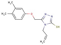 4-allyl-5-[(3,4-dimethylphenoxy)methyl]-4H-1,2,4-triazole-3-thiol