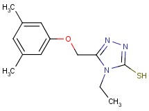 5-[(3,5-dimethylphenoxy)methyl]-4-ethyl-4H-1,2,4-triazole-3-thiol