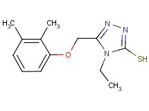 5-[(2,3-dimethylphenoxy)methyl]-4-ethyl-4H-1,2,4-triazole-3-thiol