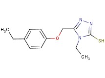 4-ethyl-5-[(4-ethylphenoxy)methyl]-4H-1,2,4-triazole-3-thiol
