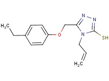 4-allyl-5-[(4-ethylphenoxy)methyl]-4H-1,2,4-triazole-3-thiol
