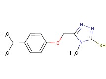 5-[(4-isopropylphenoxy)methyl]-4-methyl-4H-1,2,4-triazole-3-thiol