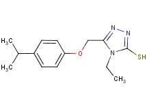 4-ethyl-5-[(4-isopropylphenoxy)methyl]-4H-1,2,4-triazole-3-thiol