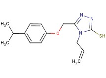 4-allyl-5-[(4-isopropylphenoxy)methyl]-4H-1,2,4-triazole-3-thiol